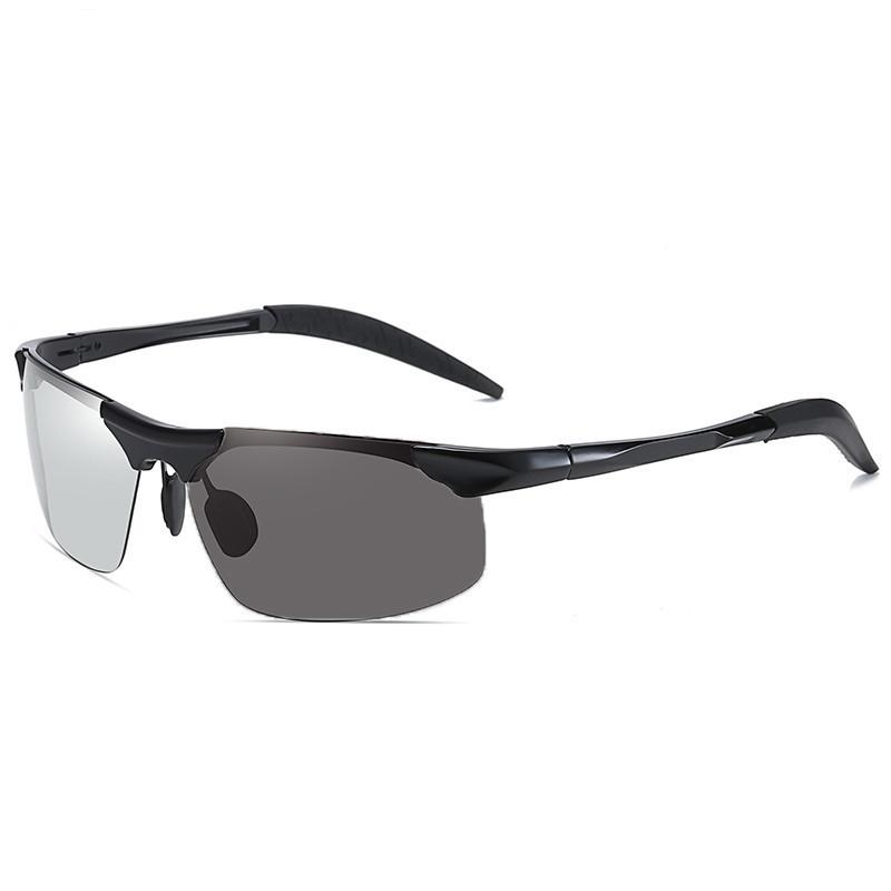 Non-polarized Men Photochromic Sunglasses Fashion Square Day Night Driving Chameleon Glasses