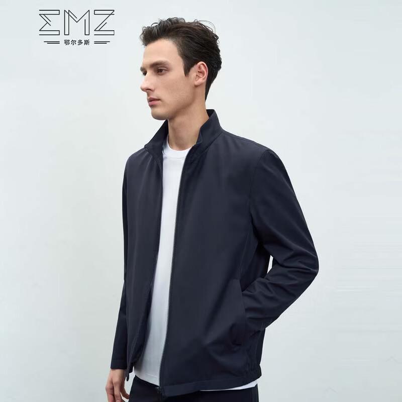 EMZ Men s Stand Collar Casual Commuter Jacket M