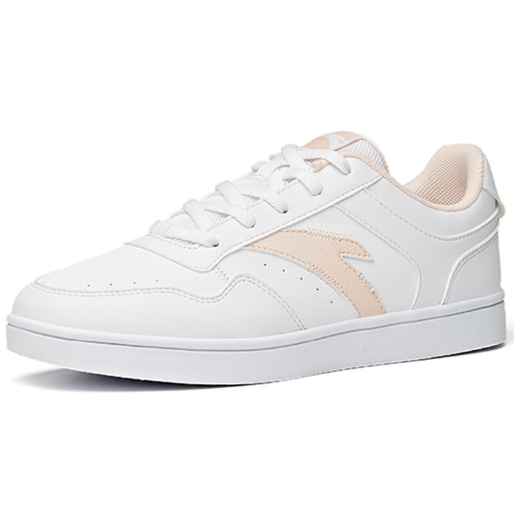 Anta Comfortable Lightweight Durable Low-Top Skate Shoes Women Sneakers White Pink 922118009-1