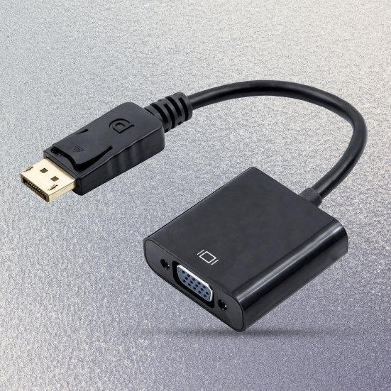 DisplayPort DP VGA Buchse Adapter Stecker zu Konverterkabel für PC Projektor