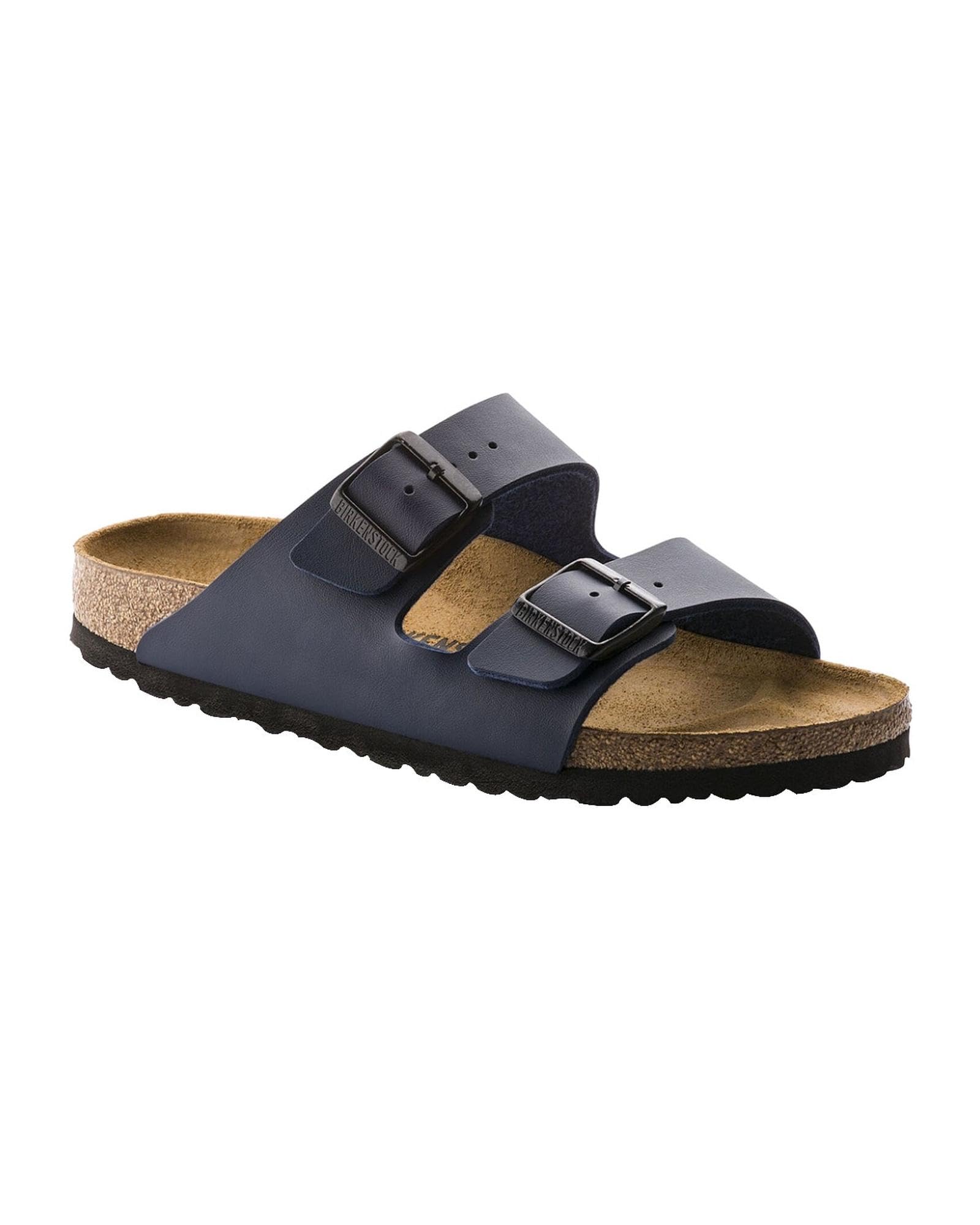

Сандалии Birkenstock Arizona с мягкой стелькой размера см, Birko-Flor синий, 26.5 синий
