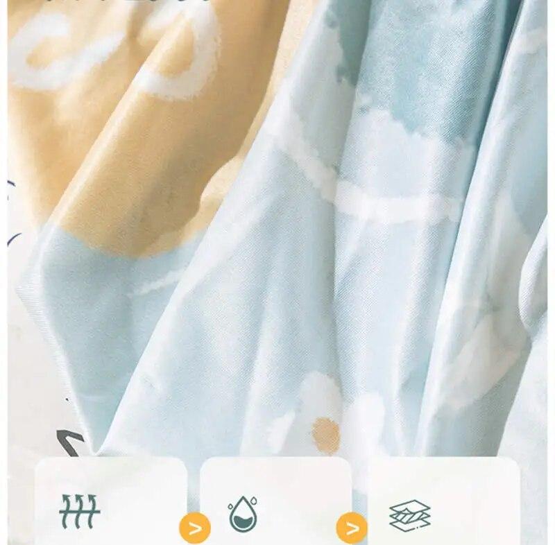 Huse de perne pentru canapea, din mătase de gheață, florale de vară