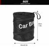 Foldable Black Car Trash Can, Large Capacity Oxford Cloth, Garbage Basket, Dirty Clothes Basket, Toy Storage Bucket  Car Storage