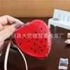 First Layer Cowhide Handmade Strawberry Change Bag Car Key Storage Handbag Cute Creative Trendy Handbag