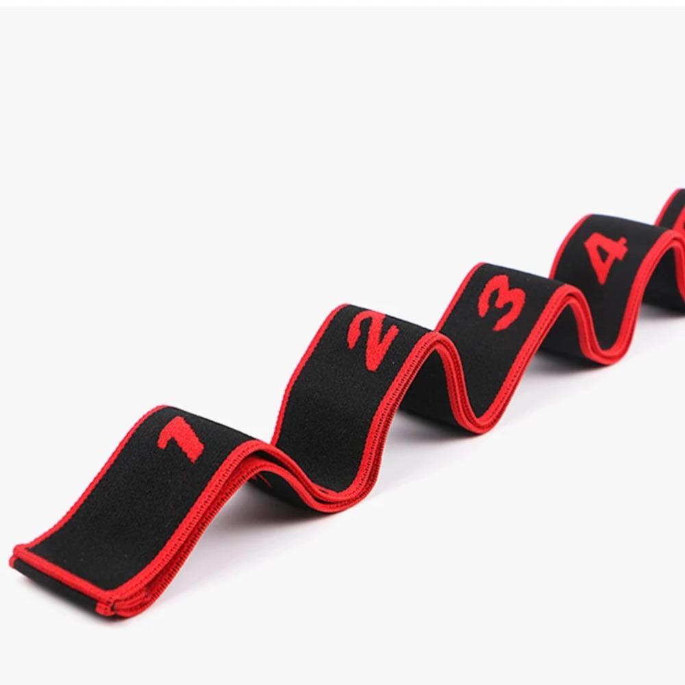 Digital Dance Resistance Bands 8 Section Yoga Pull Strap Durable Yoga Stretching Belt