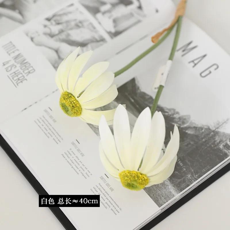 

20Pc/lot Artificial Flowers Daisy Bridal Hand Holding Bouquet Wedding Decor Silk Flower Sunflower Party Home Decoration Ornament белый