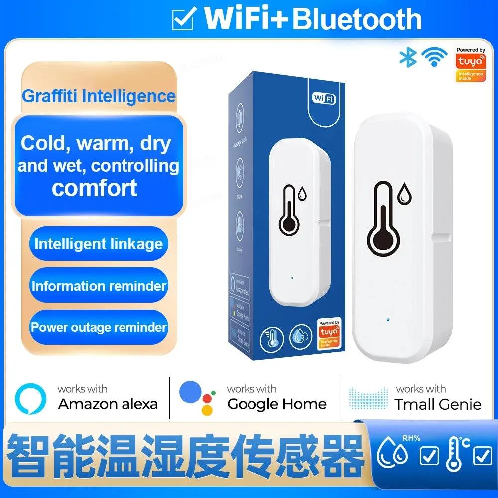 

Датчик температуры и влажности Tuya ZigBee требует шлюза ZigBee, умный дом, измеритель влажности в помещении, голосовое управление Google