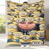 Cute Minions cartoon Flannel Blanket,Ultra Soft Warm Plush Throw for Home Bedroom Bed Sofa Cover Camping Picnic gift kids