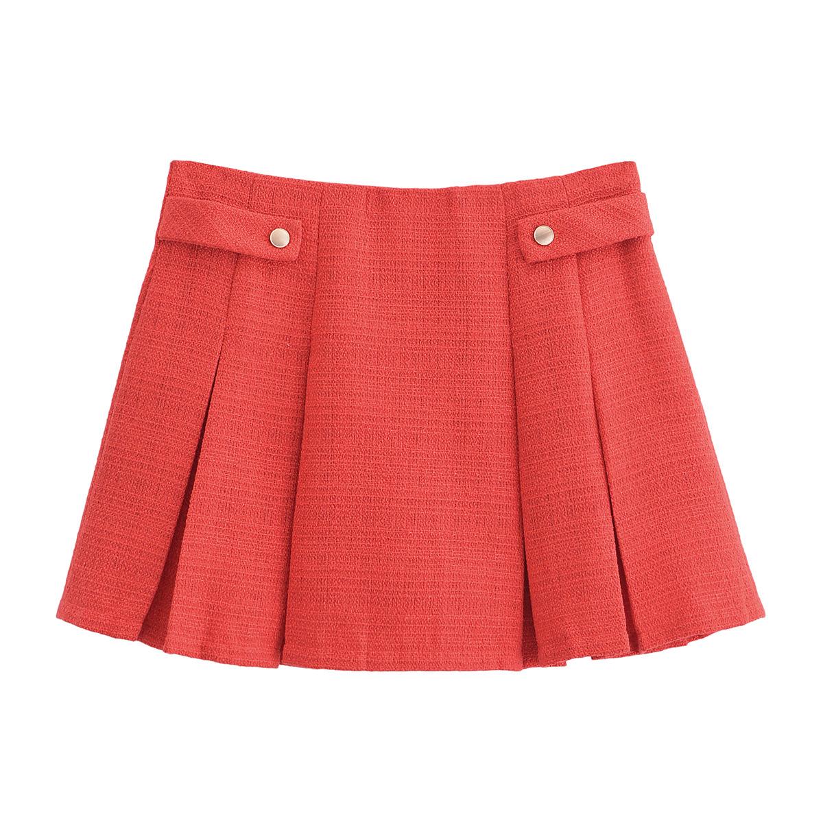 

2025 Весенний женский комплект в европейско-американском стиле: вязаный жилет без рукавов и плиссированная юбка Extra Small