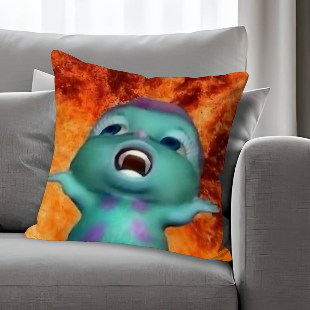 Cute Funny BBibblesS Pillow Cases for Bedroom Living Room Sofa Home Decor Polyester Cushion Cover with Zipper
