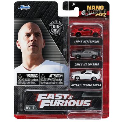 Nano Hollywood Rides Fast & Furious 3-Pack NV-12 Fast & Furious Diecast Cars [Parallel Import]