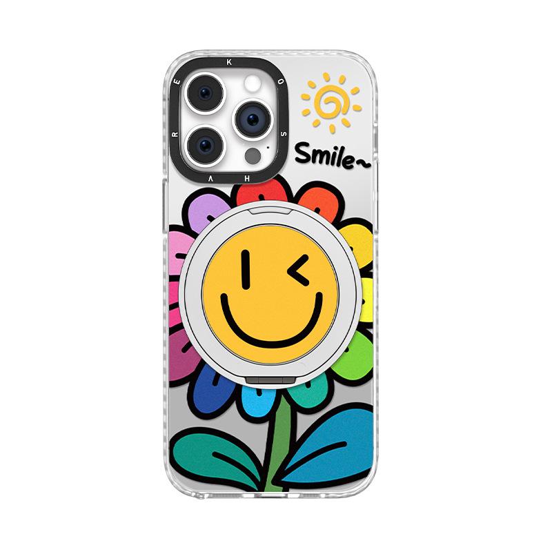 Sunflower Fulcrum Bracket Suitable for Apple 16 Yuanqi Imd Mobile Phone Case 15 Promax Advanced Sense 13 Magnetic Suction 14