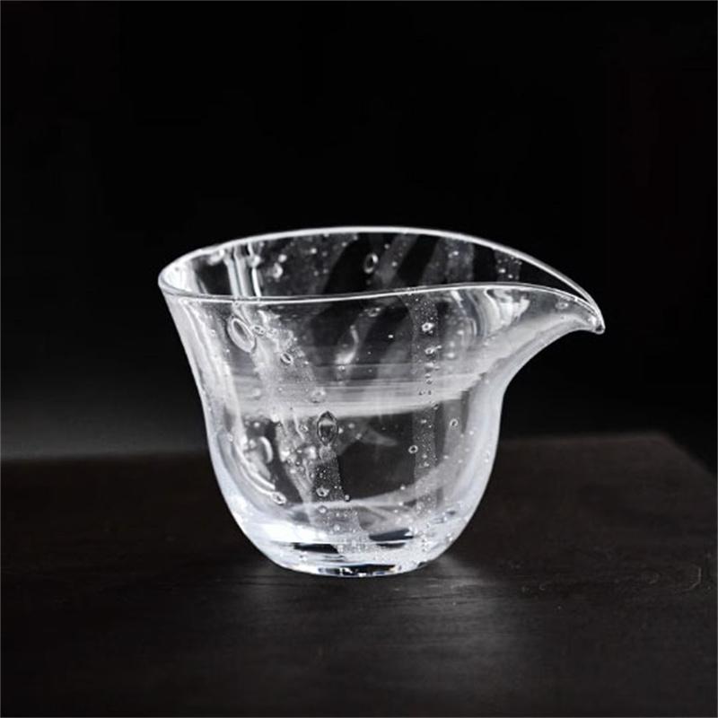 Japanischer Stil 200ML Blasen Hitzebeständiges Glas Fair Cup Teekanne Chahai Verdicken Gerechtigkeitsbecher Kung Fu Teetasse Set Zubehör