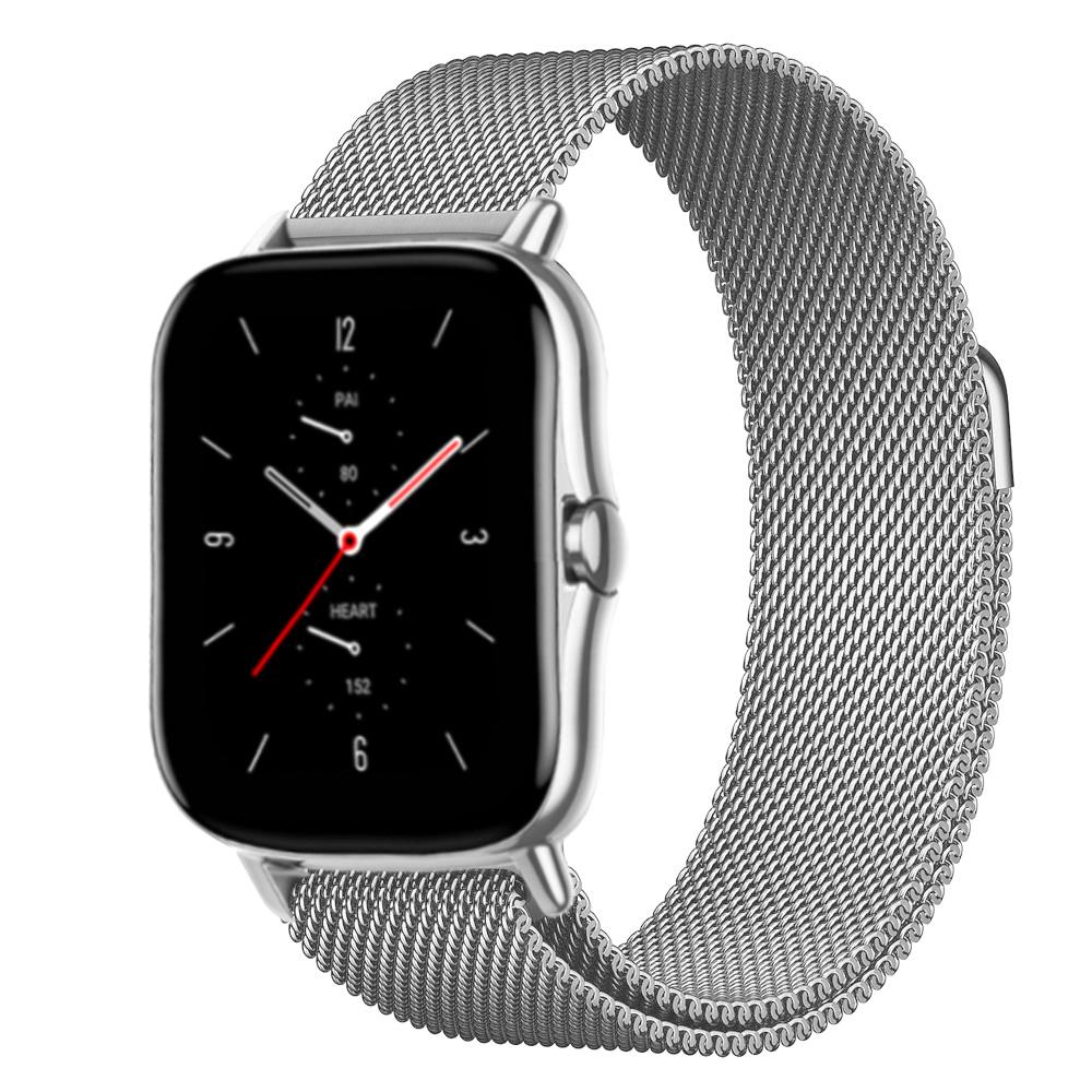 Milanese Loop Band For Amazfit GTS/2/2e/3/4/GTS2 Mini/GTR/47mm/GTR2/3/4/5/Pro Stratos Bracelet Amazfit Bip 6 5 20mm/22mm Strap
