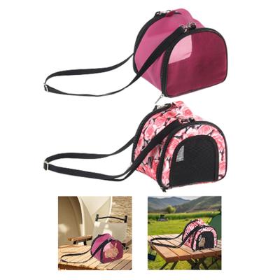 Hamster Carrier Bag Zipper Soft Breathable Adjustable Strap Pouch Transport Bag for Small Animals Rabbits Rats Hamster Squirrel