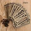 20sets Vintage Antique Brass Label Holders for Drawer Cabinet Frames with Screws, Classic Design Iron Office Storage Supply Tags for Furniture Bo