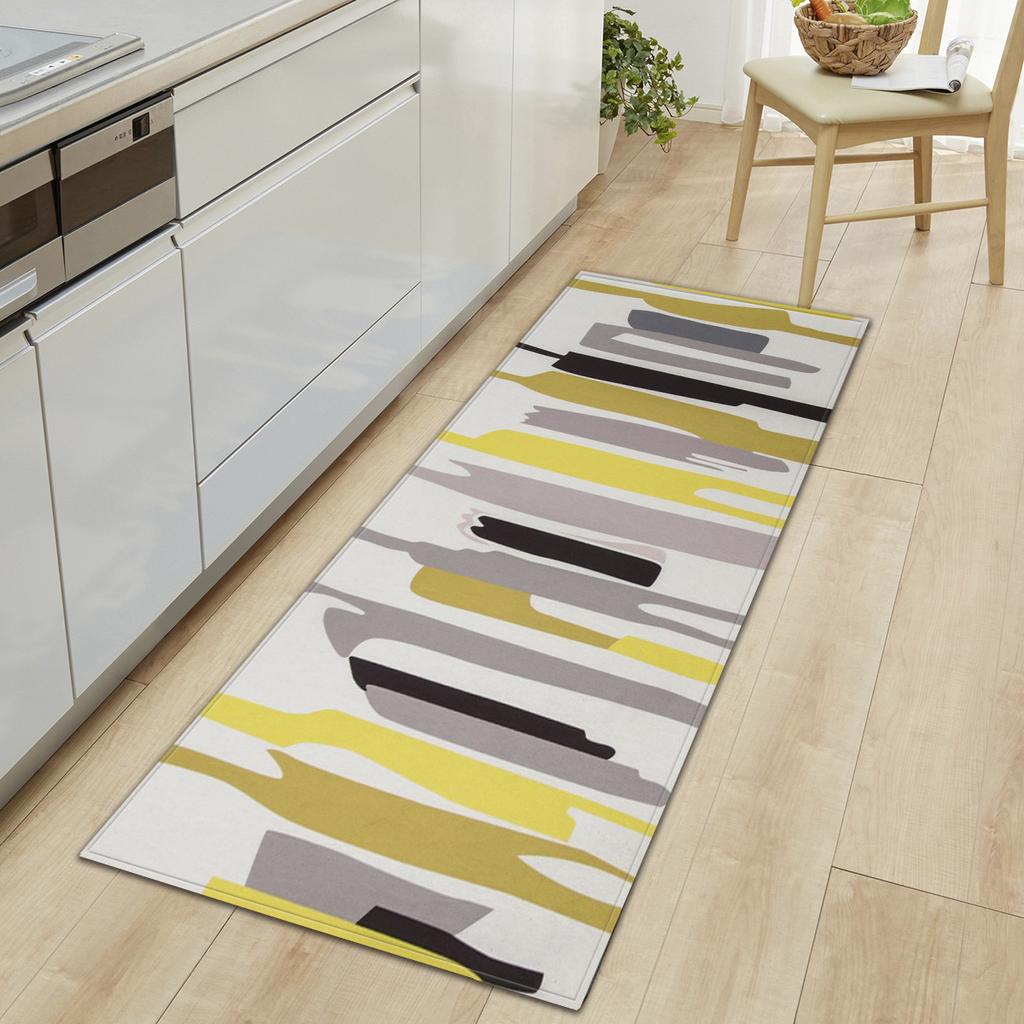 Textured Sand Wardrobe Shoe Cabinet Long Floor Mat