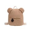 Cute Bear Plush Backpack Embroidered Name Autumn Winter Kids Outdoor Shoulder Bags Custom Personalized Children's Gift Bags