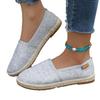 Comfortable Canvas Flat Shoes Women Breathable Non-Slip Espadrille Shoes Woman  Summer Solid Color Shallow Casual Flats