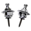 Parksons Metall-Gurtpins für Gitarre und Bass, Set mit 2 Stück, Chrom, PSL-700C