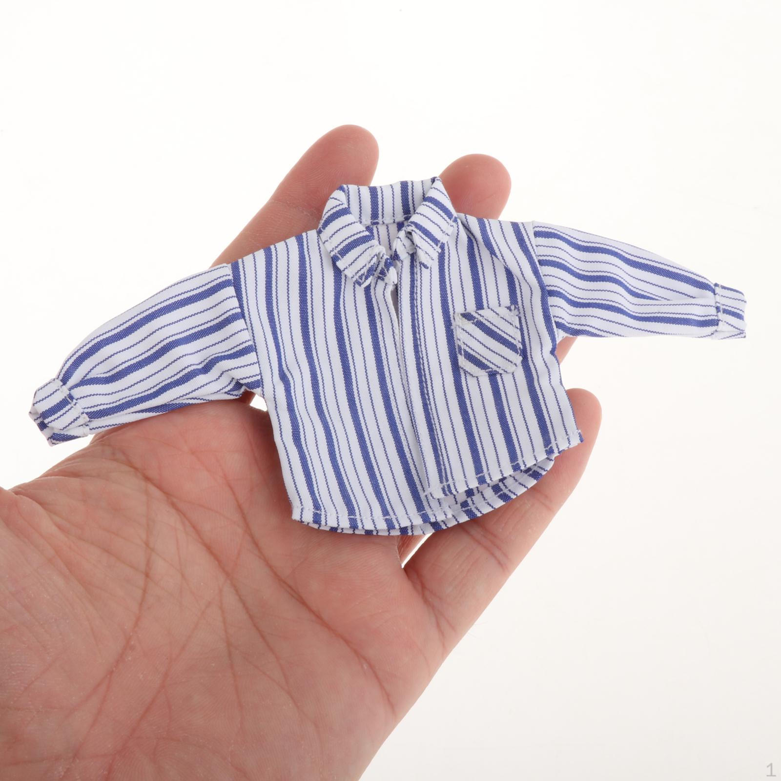 

1/12 мужская рубашка, кукольная одежда, реквизит, мягкие, легкие, модные, удобные, миниатюрные наряды, мини