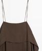 Masimodutti Ruffle Detail Strap Mini Dress