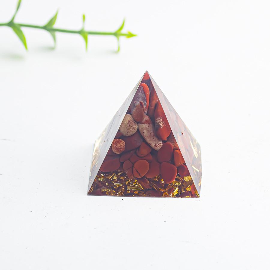 Geometric Crystal Geometric Pyramid Decor For Home Office Gift With Unique Mineral Stones