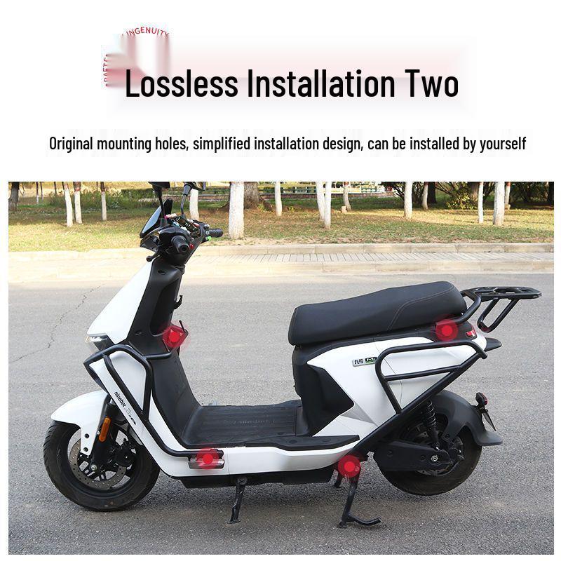 Ninebot Electric Scooter Crash Bars: Anti-fall Thickened Bumper, Backrest, Rear Luggage Rack Cover