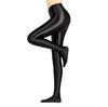 LEOHEX Shiny Smooth Dance Latin Smooth Gymnastics Black Pantyhose, Fabric, Cosplay, Tights, Dance, Leg-Lengthening, Pantyhose, Costume, XL,