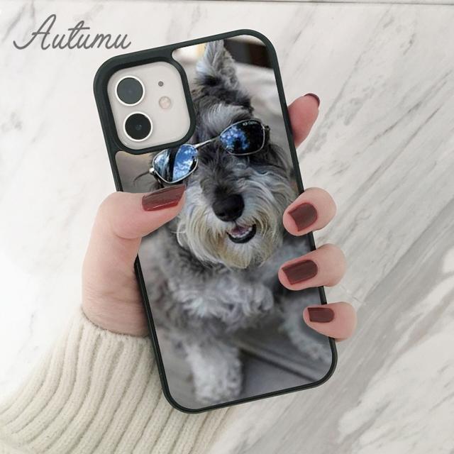 Schnauzer Phone Case for iPhone 11 12 13 14 Pro Max Mini X XR XS SE 2020 5 6S 7 8 Plus Samsung Galaxy S21 S22 Cover Shell
