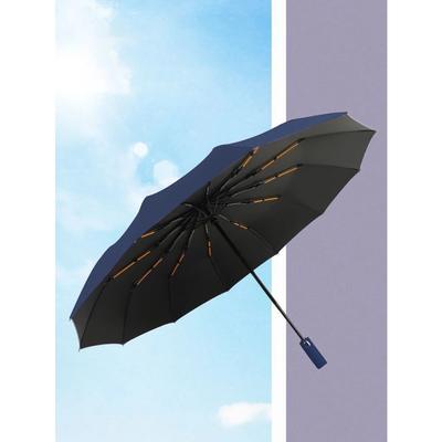 Vollautomatischer großer Sonnenschirm faltbarer Sonnenschirm weiblicher ultravioletter verstärkter Sonnenschirm