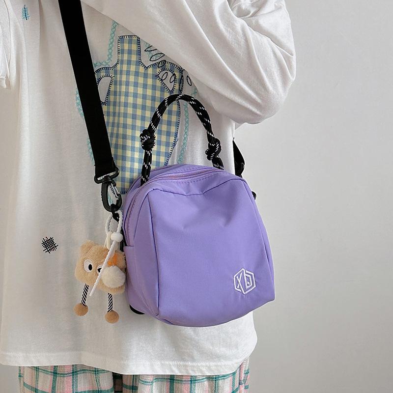 New Color Blocking Avocado Backpack Mini Women's Crossbody One Shoulder Commuting Bag Shell Japanese Lightweight Backpack