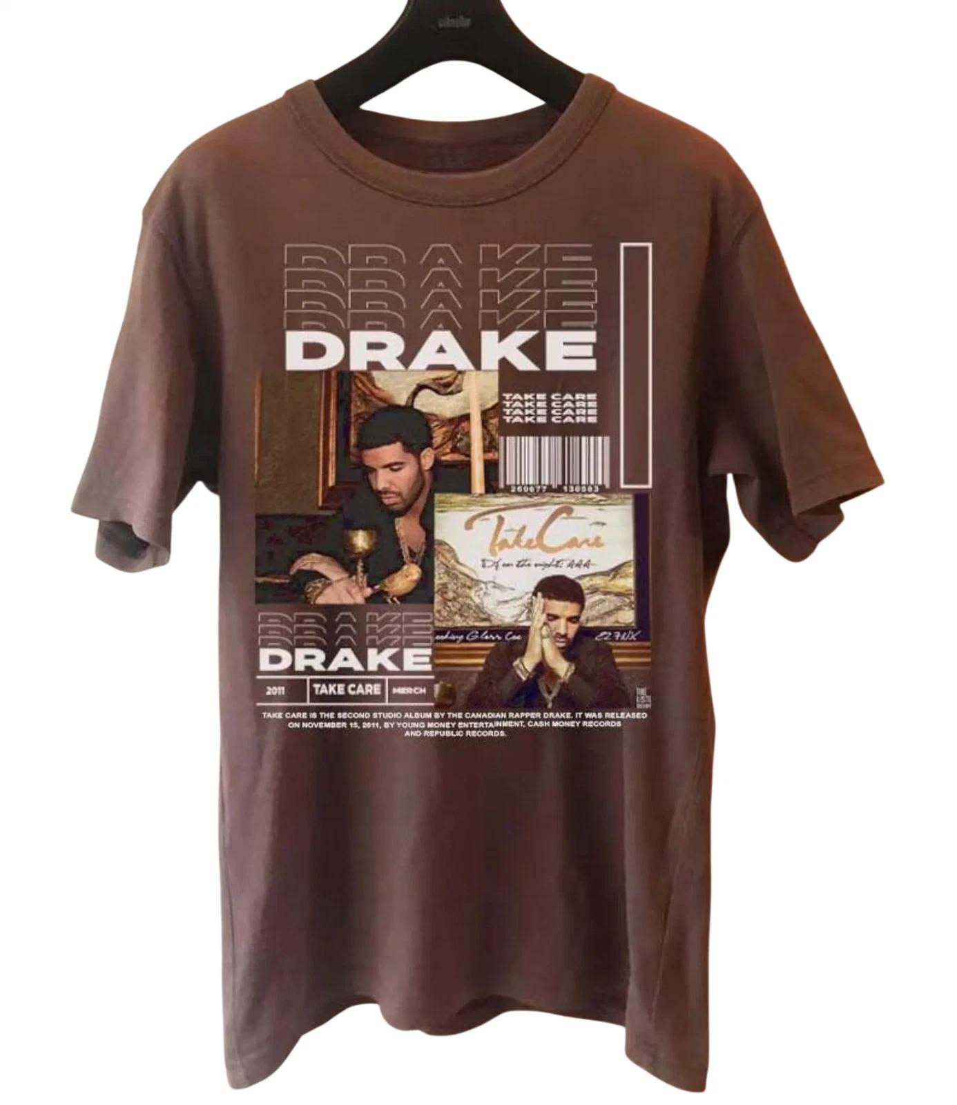 Drake Take Care Album Graphic T-shirt - Vintage Rap Tee Style - Unisex L 3XL