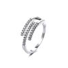 Geometric Open Index Finger Ring Female Small Broken Cross Knotted Ring