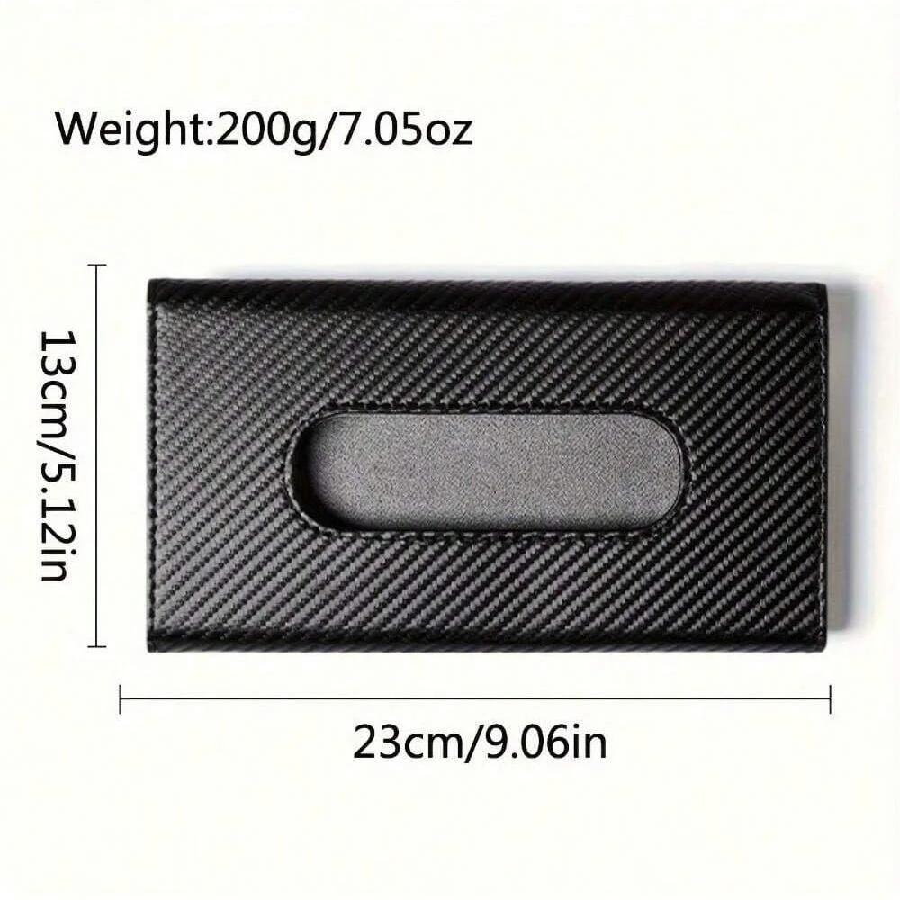Car Tissue Holder, Car Sun Visor Napkin Case, Multifunctional PU Leather Back Seat Tissue Box Tissue Bag For All Models