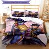 3pcs JoJo's Bizarre Adventure Pattern Bedding Set Duvet Cover Set Includes Duvet Cover &pillowcases, Perfect All Season Bedroom Decoration & Gift