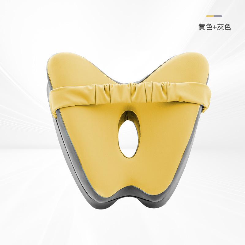 

Новая подушка для ног в форме бабочки из пены с эффектом памяти, эргономичный дизайн, облегчение боли в пояснице, бедре, коленях, для взрослых жёлтый