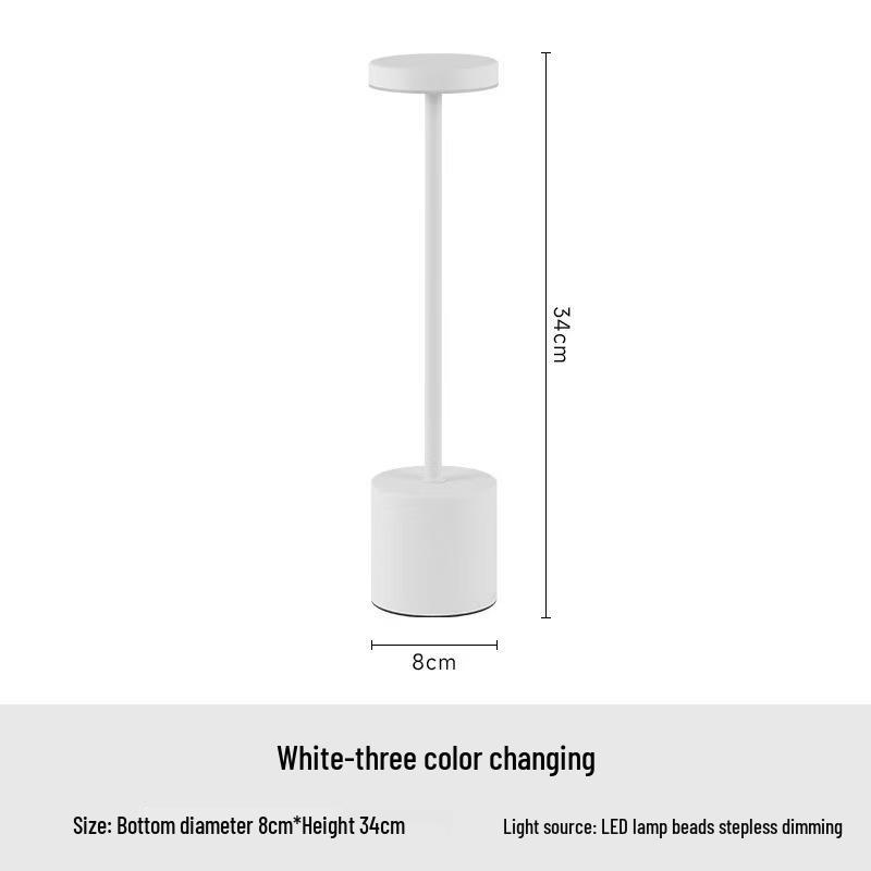 

Rechargeable Metal Desk Lamp: Indoor/Outdoor Atmosphere Light & Ornament