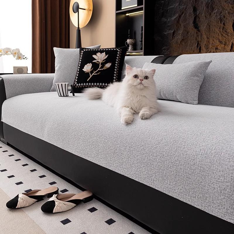 Sofa Cushion Couch Covers Living Room Non-Slip Armrest Sofa Cushion Mat  Spring Universal Chenille Sofa Slipcover 5-Colors