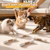 Cat Toys for Indoor Cats, Interactive Cat Toy Qtip Bunny Rabbit Kicker Chew Stick, Durable Bite Resistant Cat Scratcher Teething Toys for Kittens