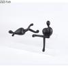 Black Abstract Characters Resins Sculpture Creative Furnishings Desk Decoration Simplicity Figures Statue Modern Home Decor