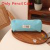 Pastel Corduroy Pen Bag With Slim Design For School And Office Use