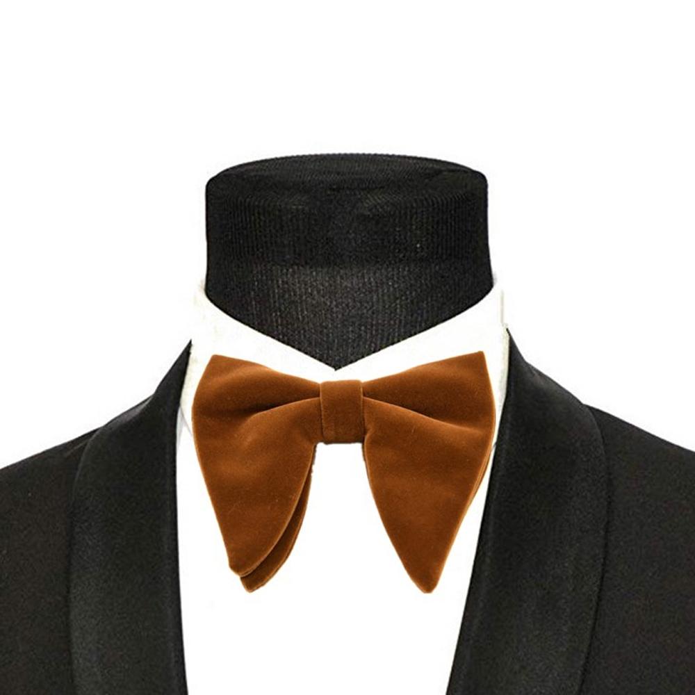 Christmas Gift Women Formal Wear Accessories Bow Knot Bow Tie Horn Bow Ties Neck Tie Planted Velvet