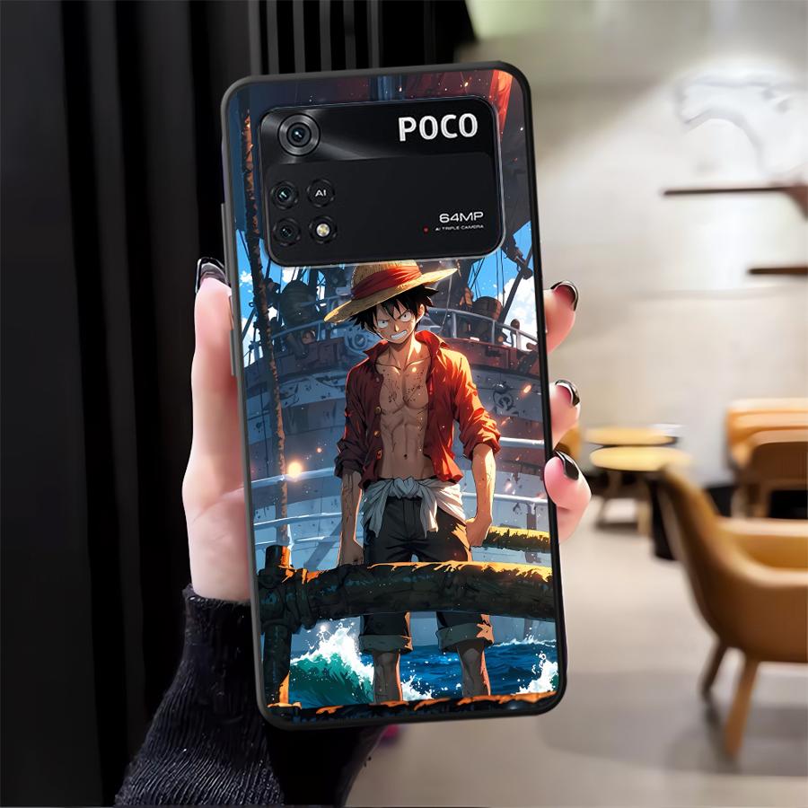 

Чехол Luffy из One Piece для Xiaomi Poco C51 F3 F4 F5 M5 C50 C65 M3 M4 Pro X3 X4 X5 Чехол для телефона Funda Poco M5