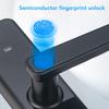Keyless Entry   Double Lock Cylinder IC Card Fingerprint Password Mechanical Key Mobile APP Unlocking Smart