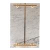 Nordischer Stil Marmor Serviertablett Schmuck Kosmetik Dekoratives Display 30x20cm Quadratische Stein Schale