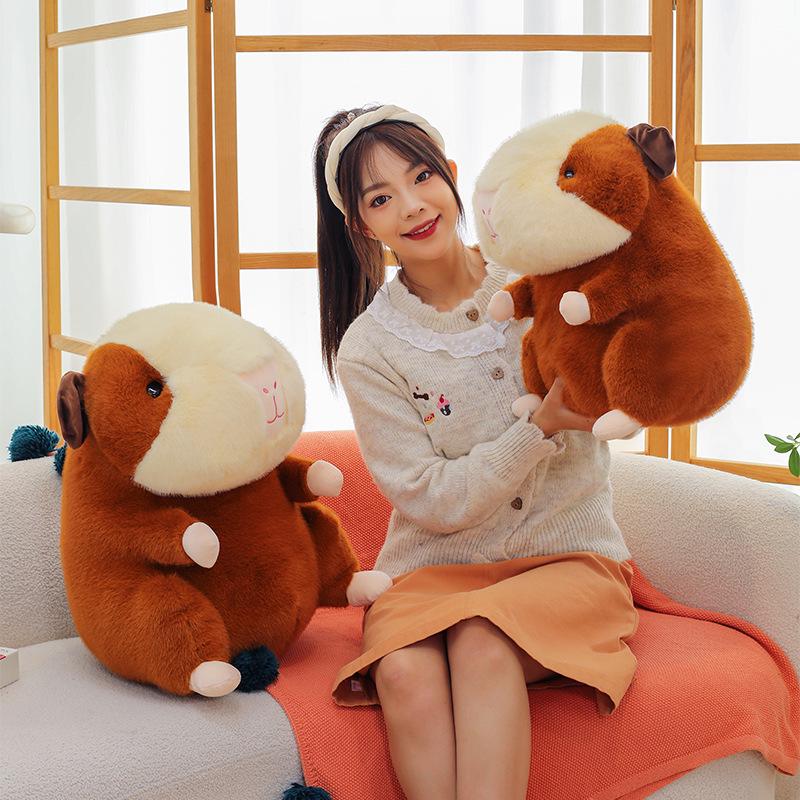 Cute Guinea Pig Plush Toy Figurine for Sleep Decoration and Holiday Gift