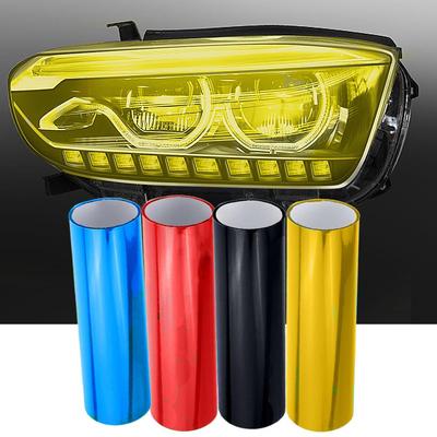 30x100cm Auto Scheinwerfer & Rückleuchten Tönungsfolie, Transluzenter Bremslicht Farbwechsel Aufkleber