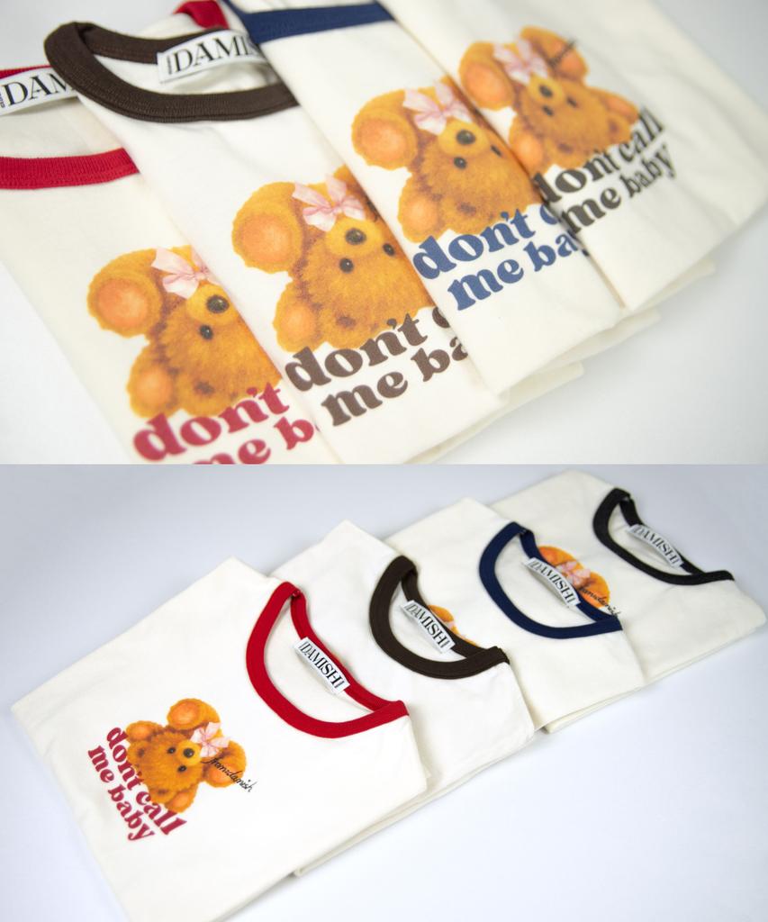 Damiswi Reverse Teddy Ringer T-Shirt_Charcoal