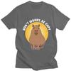 Dont Worry Be Cappy Capybara Graphic TShirt Unisex Unisex Funny Cute T Shirt Casual ONeck Tees Streetwear Cotton T Shirts Male